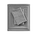 Sleep Philosophy Smart Cool Microfiber Moisture-Wicking Breathable 4 Piece Cooling Sheet Set, King Size, Grey (SHET20-963)