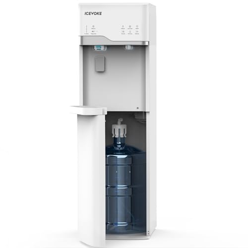 ICEVOKE 4-in-1 Self-Cleaning Water Dispenser with Ice...