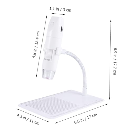 Microscope portable USB blanc SHINEOFI compact pour examen de bijoux