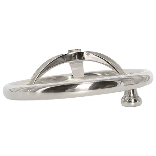 YaeGarden Stainless Steel Boat Steering Wheel,Marine Steering Wheels,13-1/2\" Dia 3 Spoke with 1/2\" Nut and Turning Knob (13.5\'\')