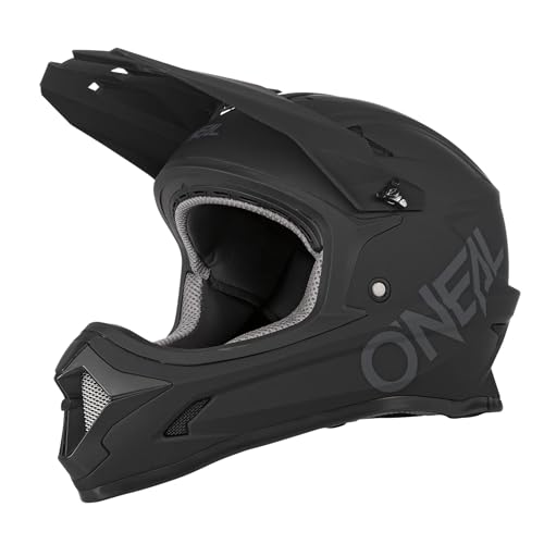 O'NEAL | Casque de VTT | Descente VTT | Selon la Norme de sécurité EN1078, Coque extérieure en ABS | Casque SONUS Solide | Adulte | Noir | Taille XL