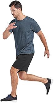 5 Pack Men's Dry Fit T Shirts, Athletic Running Gym Workout Short Sleeve Tee Shirts for Men