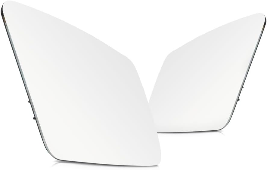 KarParts360 For Mercedes-Benz C250/C300/C350 2012 2013 2014 2015 Mirror Glass Driver and Passenger Side Pair | Heated | w/Backing Plate | Replacement For MB1324107, MB1325107 | 2128100521, 2128100621