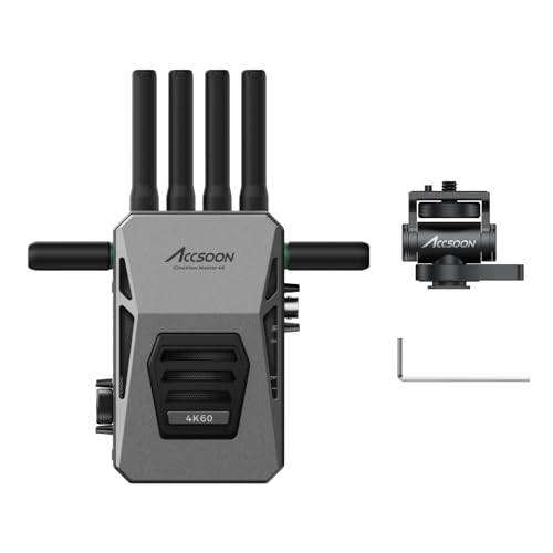 Image of Accsoon CineView Master 4K Wireless Video Receiver, 2.4+5+6GHz Tri-Band 8202ft Range 25 ms Latency, 4K60 /1080p60 HDMI SDI Wireless Video Transmission System for Livestreaming /Monitoring (1 RX)