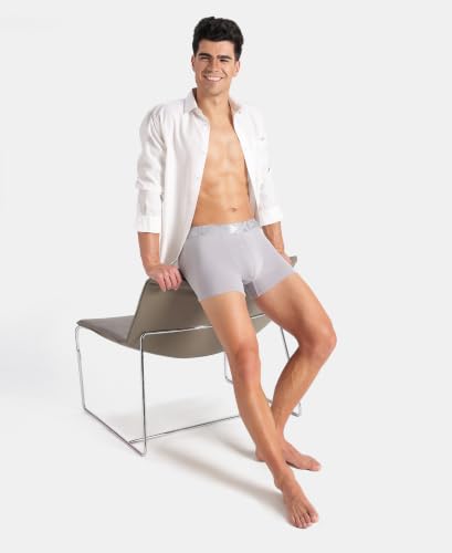 Image of Jockey IC28 Men Tactel Microfiber Elastane Stretch Solid Trunk with Moisture Move Properties