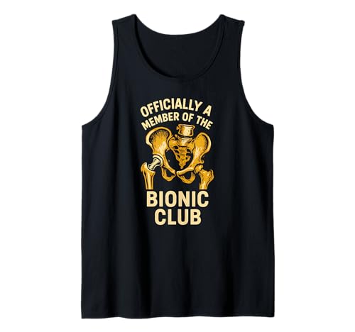 Bionic Hip Bionic Club Cool Mens Cirugía Recuperación Camiseta sin Mangas