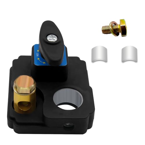 Car Battery Disconnect Switch 12v 24v Heavy Duty Battery Kill Switch Battery Isolator Power Cut Off Switches Battery Shut Off Switch for Preventing Battery Drain of RV Truck Marine Boat (Square)