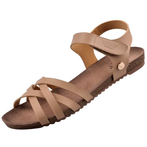 Mustang Damen Sandalen Beige EU 40