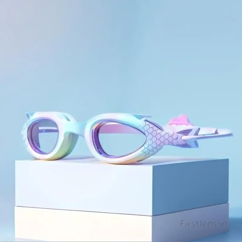 Image of First Lens Mermaid Kids Swimming Goggle For Boy & Girls 006 | AntiFog | UV protection | Durable - Purple Age (3 to 8)