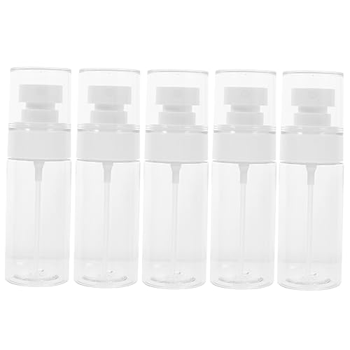 minkissy 5 Piezas Botella De Spray Botella Recargable De Perfume De Viaje Contenedor De Viaje Recipiente De Pulverización Sin Aire Dispensador De Bomba De Loción Transparent El Plastico