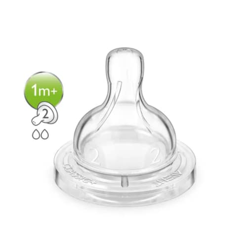 Bico Mamadeira Clássica Número 2, Philips Avent, Transparente, Tamanho 2