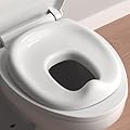 R&T Potty Training Seat for Boys and Girls, Fits Elongated Toilets, Anti-Slip Rubber and Splash Guard, Easy for Toddler Potty Training, Easy to Stow