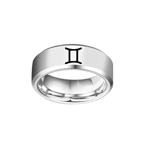 [JUNENTER] �����Y �X�e�����X�X�`�[�� 12���������O �����w�� ���肢 ���� �V���v�� ������ �u���b�N �T�C�Y10(Gemini silver,9)