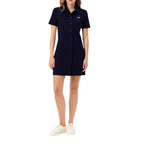 Image of Lacoste Women's Organic Cotton Buttoned Polo Dress