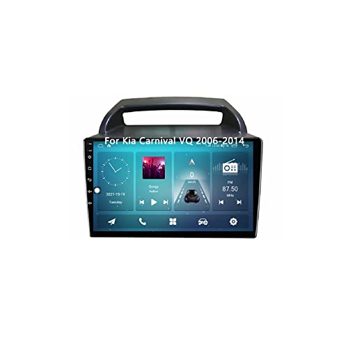 Autoestéreo Android 15 con GPS y navegador GPS para Kia Carnival VQ 2006-2014,Pantalla táctil de 9 Pulgadas,Reproductor Multimedia Compatible con WiFi,Bluetooth,Mirror Link,TPMS y CarPlay