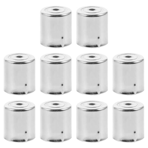 NAMOARLY Tapas de Magnetrón para Horno Microondas 10 Piezas, Accesorio de Hierro Resistente, Color Gris Claro, Repuesto Compatible para Reparación y Mantenimiento de Microondas