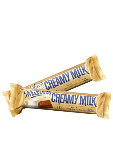 Whittaker's Creamy Milk Bar 50g (Pack of 12) （Made in New Zealand）