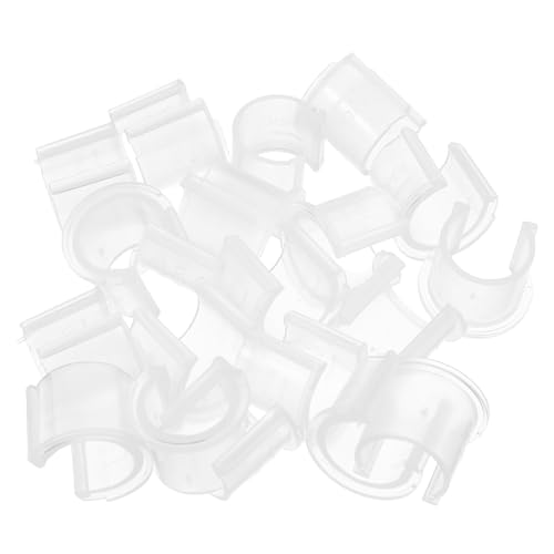 iplusmile Clips para Bombas Dispensadoras de Loción 20 Unidades Cierre Plástico Transparente para Botellas Desmaquillantes y Aceites Limpiadores Accesorio Seguro Antifugas Adecuado para