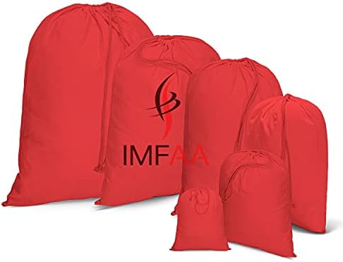 IMFAA XX-Large(70x85) Drawstring Laundry Sack, Stocking, Storage, Muslin 100% Cotton Shopping Bags. (Pack-1, Black)