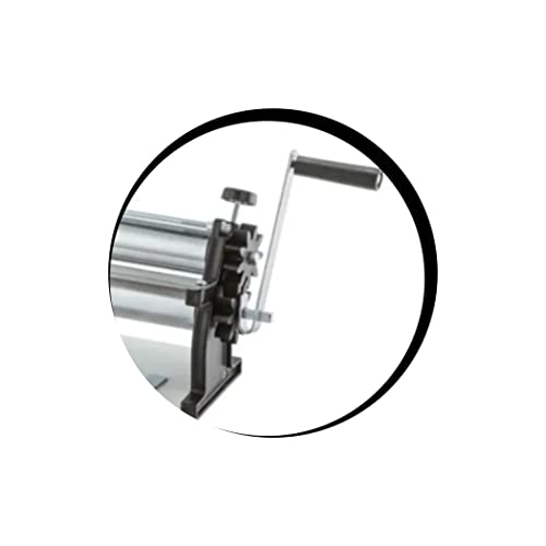 Cilindro para Massas Manual 45cm Mega Doro Aço Malta Cromado/Prata