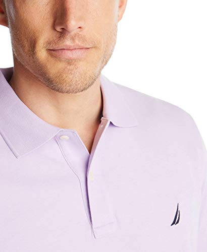 Image of Nautica Men's Classic Fit Short Sleeve Dual Tipped Collar Polo Shirt