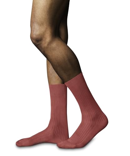 Image of FALKE Men's Tiago Dress Socks, Sustainable Cotton, Crew, 1 Pair