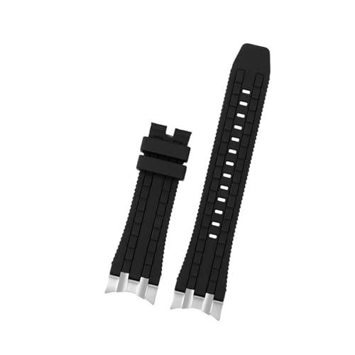 [|Ő] 24mm o[EHb`ohAV`Y XJCC[O JY8051-08E JY8051-59 JY8058 uXbgΉAJ[uXeXX`[RlN^Xgbvt(Black-no buckle,23mm)