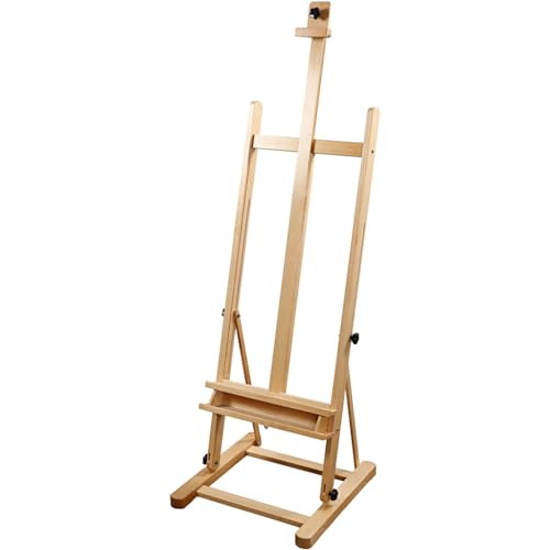 Chevalet d'atelier en bois noble structure robuste pour grand format