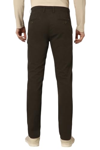 Image of Peter England Men's Skinny Fit Mid Rise Premium Casual Trouser Chinos
