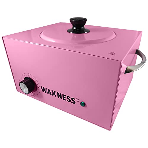 Waxness WN-6003 Elite-Series Large Professional Wax Heater Pink 5.5 lb Capacity Electronic Temperature Control 300W for Professional Use