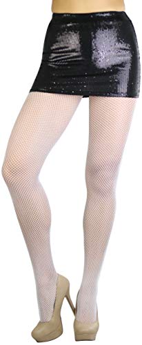Image of ToBeInStyle Women's Sexy Vibrant Fine Classic Fishnet Full Footed Pantyhose