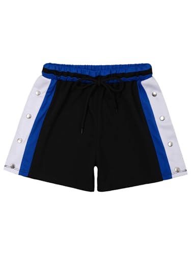 Hansber Tear Away Athletic Sport Shorts for Kids Boys Press Button Down Short Pants Basketball Workout3
