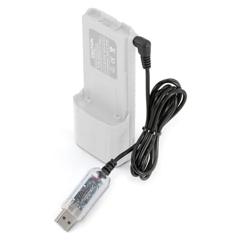 Rugged Radios USB Charger Cable for V3 R1 GMR2 GMR2-PLUS and RH5R Extra Large Battery Cover
