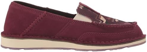ARIAT Women's Cruiser Sneaker, Dark Burgundy/Wine Saddle Blanket, 7.5 | Image 5