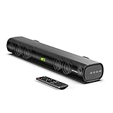 ULTIMEA Compacta Barra de Sonid, 60W Barra de Sonid para TV, Altavoz TV con DSP, Bluetooth, HiFi Soundbar con ARC/Optical/AUX/USB