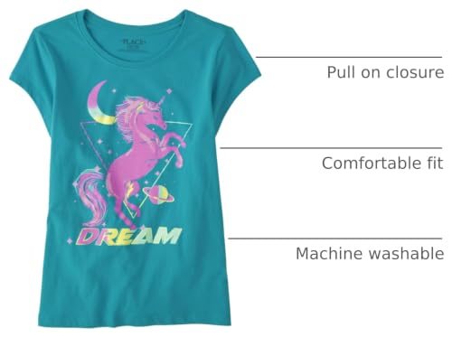 Image of The Children's Place Girls Short Sleeve Graphic T- Shirt