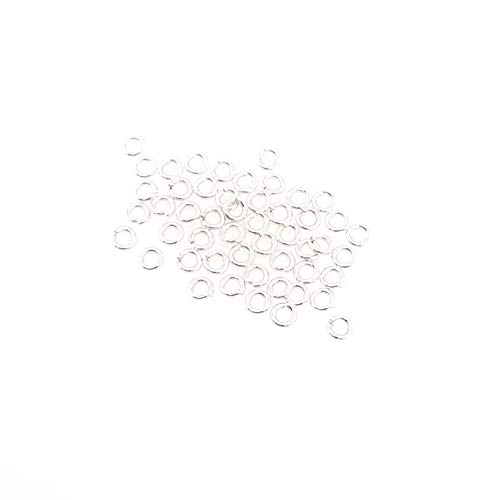 50 Argentium Silver Round Open Jump Rings 3.6MM OD, 2.0MM ID 20 Gauge by Craft Wire