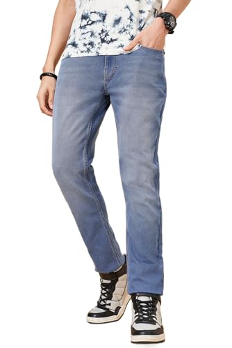 Image of Men's SF Jeans Light Blue Jeans Slim Tapered Fit,Light Blue,30