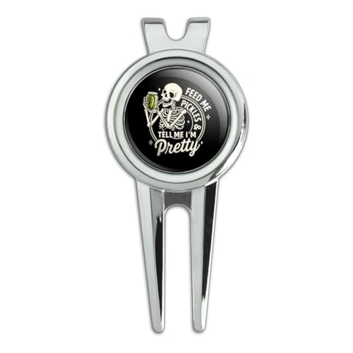 GRAPHICS & MORE Skeleton Tell Me I'm Pretty Golf Divot Repair Tool and Ball Marker