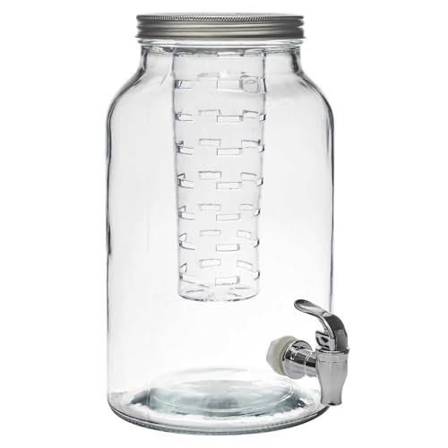 COOK CONCEPT, KA0495, Fontaine en verre coloré 5L pour boissons et apéritifs, idéale pour cocktails, bières et jus - Parfaite pour vos fêtes et...