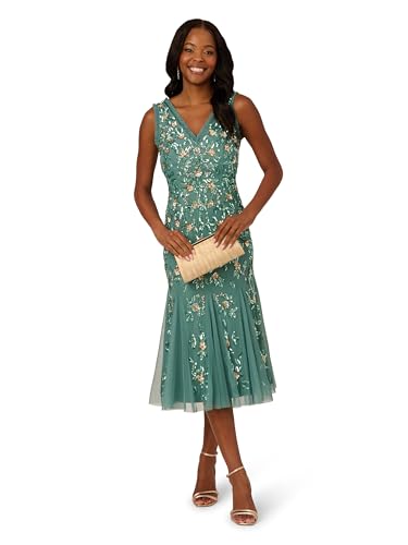 Image of Adrianna Papell Women's Ruffle Bead Dress
