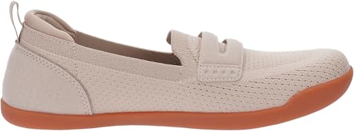 Image of WHITIN Women's Wide Toe Box Loafers Slip On Flats W607 | Roomy Forefoot Comfort, Effortless Wear, Balanced Foot Alignment, Breathable Knit Upper, Natural Walking Feel