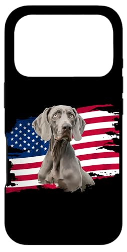 Cute American USA Flag 4th July Patriotic Weimaraner Lover �X�}�z�P�[�X iPhone 17 Pro �p