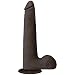 Doc Johnson The Realistic Cock with Removable Suction Cup- UltraSKYN - Slim - 9 Inch - F-Machine and Harness Compatible Dildo - Chocolate
