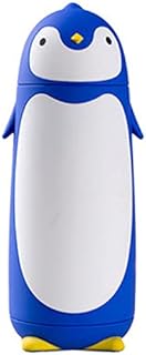 280ml stainless steel cute penguin cup bottle flask vaccum flask (blue)