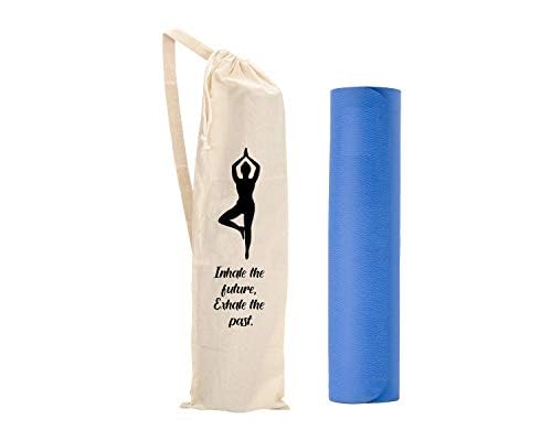Yoga Mat Bag Cover -100% Cotton Lightweight,Washable Yoga Dust Bag With Adjustable Strap