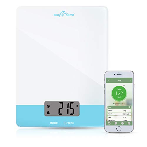 Easy@Home Digital Food Kitchen Scale with Smart nutrition calculator APP, Professional Nutritional Calculator