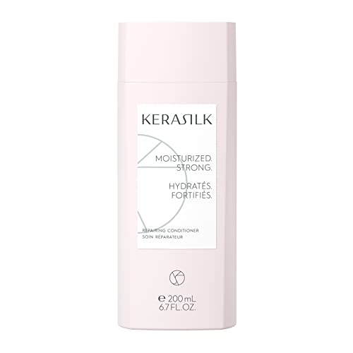 Kerasilk Repairing Conditioner |Deeply Nourishes & Moisturizes | Reduces Breakage & Prevents Further Damage | For Dry, Stressed & Damaged Hair | Ideal For Various Hair Types & Textures | 200Ml #TOP25