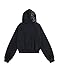 Aelfric Eden Star Rhinestone Zip Up Hoodies Womens Mens Casual Hooded Jackets Unisex Loose Crystal Y2K Pocket Sweatshirts Black M