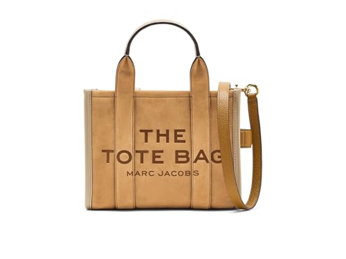 Bolso Marc Jacobs The Suede Small Tote Bag Sahara miniatura 1